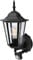 Lumiled Außenwandleuchte Vintage 230V Wandlampe mit Bewegungsmelder Außenlampe Wandleuchte Aluminium Schwarz Glas IP44 Wasserdicht E27 Fassung Outdoor Außen Garten Retro Gartenlampe