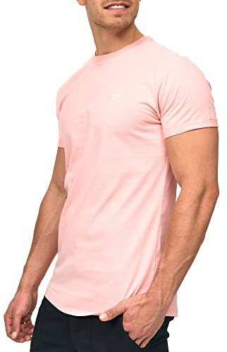 Indicode Herren Kloge T-Shirt mit Rundhals-Ausschnitt | Herrenshirt Sommershirt Coral Cloud, M