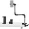 Sequpr Table Mount for Camera Phone Webcam Ring Light, Adjustable Overhead Arm, Desk Mount Super Clamp Tabletop Stand for Photography Live Streaming Video Recording