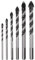 sourcing map 6Stk Mauerwerk Bohrspitze Set 5/32 bis 1/2 Beton Bohrkronen mit Karbid Spitze Keramik Bohrspitze Set für Glas Beton Marmor Plastik Ziegel Fliese Holz und Zement