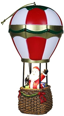 ISAKEN LED Weihnachtsschmuck Mini Heißluftballon Feuerstellen Figur Nachtlicht Beleuchtet Weihnachtsdeko Winter Deko Batteriebetrieben Weihnachten Party Ornamnet Neujahrsgeschenke