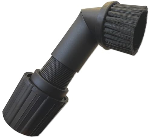 Premium Spazzola, Bocchetta per mobili per aspirapolvere adatta per Quigg, Rowenta, Samsung, Siemens, Taski, Thomas, Tornado | con testa girevole | con adattatore universale Vario | Colore: nero