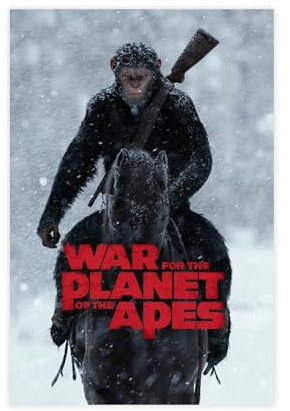 Filmposter War for The Planet of The Apes auf Leinwand, Schlafzimmer, Dekoration, Sport, Landschaft, Büro, Raumdekoration, Geschenk, ungerahmt, 30 x 45 cm