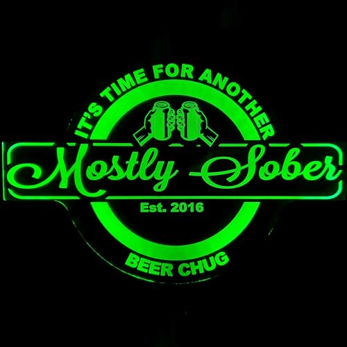 Benutzerdefiniertes LED Wandschild „beer Chug“ Mit Neonlicht – 4 Größen Und 7 Farben, Wechselnde Schaltersteuerung, Bierkrug „cheers“, Namensschild, Heimdekoration, Dekoration Für Alkohol