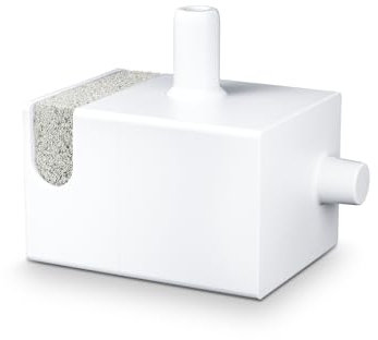 PETGUGU Fuente para Gatos con Bomba Inalámbrica, <20dB Bebedero Gatos Silencioso, Protección Bajo Nivel Agua con App Recordatorio, Fácil de Limpiar, Compatible con PF1 y PF1L