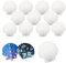 IOPJLK Weiß Jakobsmuschel 12 Stück Natürliche Deko Muscheln Groß Muschelschalen 10-12cm für DIY Malerei Kunst, Handwerk Set, Muscheln zum Bemalen, Ostergeschenke, Muschel Windspiel