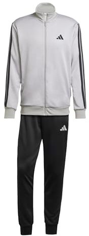 adidas Uomo 3 STRIPES FRENCH TERRY TRACKSUITS, medium grey heather/mgh solid grey, XXL