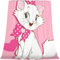 CHENGHUO Kinder Kuscheldecke Rosa Marie Cat 150x200cm,kuscheldecke Aristocats Mädchen,Flanell Fleecedecke Für Couch Wohn,Kuscheldecken,Sofa Deck (B,135x200)