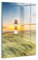 Wallfluent Wanddekoration 40x60cm Wandbild Mit Motiv Bild Gehärtetes Glas Für die Küche Badezimmer und Schlafzimmer Glasbild Dicke 4mm - List Leuchtturm auf Sylt