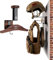 OneTigris Helmet Stand, Motorbike Helmet Holder, Wall Mount Tactical Hanger, Multifunctional Hat Rack Max 40KG Load for Motorcycle, Bike, Jacket, Hat, Baseball, Football
