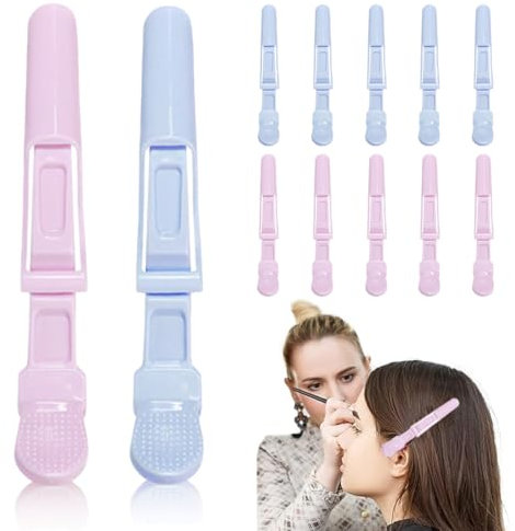 VONJUMA 12 Pcs Pinzas Peluqueria Profesional Pinzas De Cocodrilo Neutrales Para El Cabello Pinzas Para El Cabello Seccionadas Para Peinar Pinzas De Peluquería Para El Cabello Pinzas De Cocodrilo