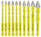 Foret Excentrique à Tête Crochue - SANLEETEK Set de Foret Carrelage pour Bois Plastique Maçonnerie Carreaux céramique Béton Marbre 10 pièces 5mm*2+6mm*4+8mm*2+10mm+12mm, Queue à Changement Rapide