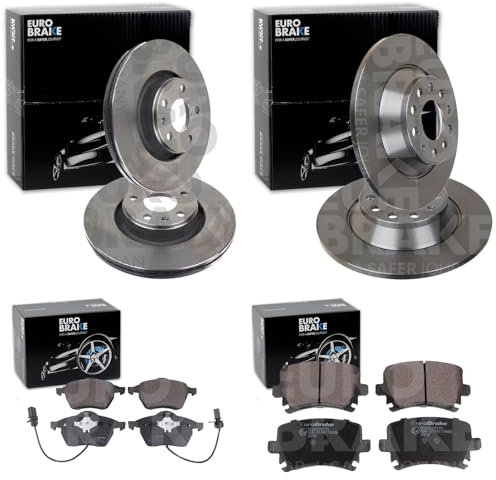 BandelOne Bremsscheiben + Beläge vorne + hinten passend für A6 4F C6