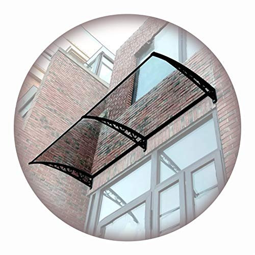 PYROSUN Wasserdichtes Markisendach für den Außenbereich mit flammhemmender Halterung für Balkonfenster, 150 x 60 cm