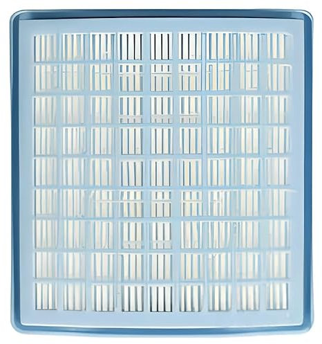 Filtro HEPA SF-H10 Ricambio Aspirapolvere, 10,1 x 9,65 x 1,55 cm, Bianco/Azzurro