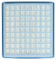 Filtro HEPA SF-H10 Ricambio Aspirapolvere, 10,1 x 9,65 x 1,55 cm, Bianco/Azzurro