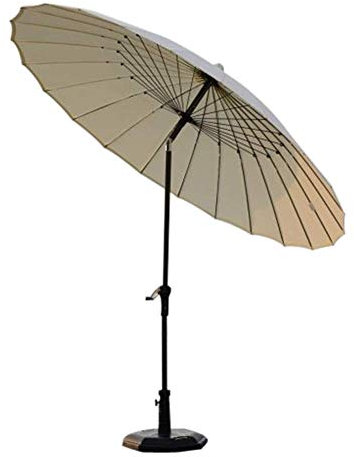 CRBUDY Parasols de Jardin Haut de Gamme avec réglage de l'inclinaison, idéal pour l'extérieur, Les événements commerciaux, Le Camping, Le Bord de la Piscine, Blanc cassé