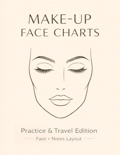 Make-Up Face Charts: Practice & Travel Edition