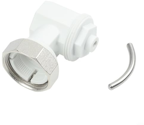 M30 x 1,5 Winkeladapter für Oventrop Heizkörperthermostatkopf links oder rechts Montage Anschluss für Heizungsanlagen Platzsparende Kunststoff- und Metallarmatur