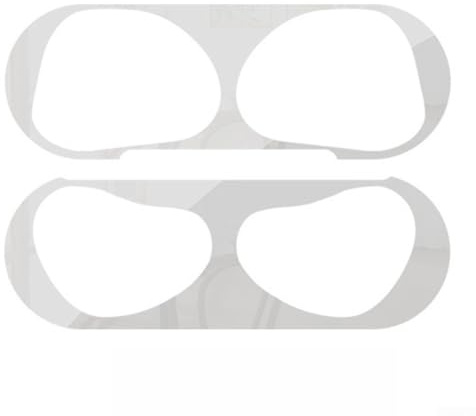 Staubschutz-Aufkleber für AirPods, Metallfolie für die Innenseite der AirPods 3, 2, 1 & Pro 2, 1 praktisches Flip-Design (für Airpods Pro/Pro2, Silber)
