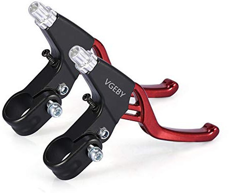 Fahrrad Handgriff Bremse Bremshebel Universal Handbremse Hebel Brake Für Mountain Bike Und Fahrrad (Farbe : Rot)