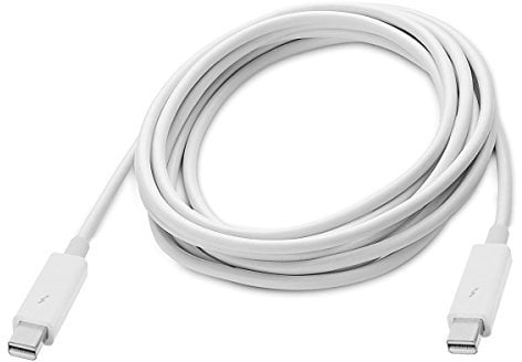 cablecc Cable de datos de vídeo Thunderbolt a Thunderbolt macho a macho de 2 m para MacBook 2013 2014 2015 (200 cm)