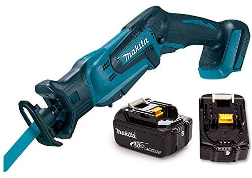 Makita DJR183Z 18V Cordless Li-ion Mini Reciprocating Saw with 2 x 3Ah Batteries