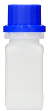 50 ml Weithals-Flasche mit Schraubverschluß, Chemiekalienflasche, Laborflasche mit Deckel als Aufbewahrungsbehälter für Labor, Küche oder Hobby