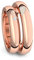 Eheringe Trauringe Rotgold Set AMOONIC mit Zirkonia Freundschaftsringe Paarpreis Verlobungsringe Partnerringe Silber 925 hochwertig vergoldet Ringpaar Hochzeitsringe Eheringe ER40VGRTZIFA-5262