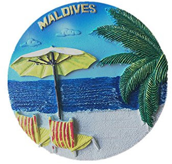 3D-Kühlschrankmagnet mit Malediven-Souvenir, Dekoration für Zuhause und Küche, Malediven