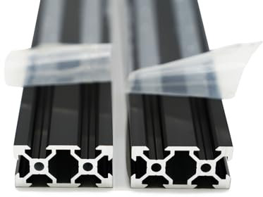 Iverntech 2pcs 500mm 2040V Europäische Norm Eloxierte schwarze Aluminiumprofilextrusions-Linearschiene für 3D-Drucker und CNC-DIY-Lasergravurmaschine