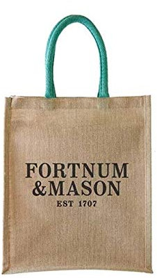Fortnum & Mason Wine Shopping Jute Eco Bag for 6 Wines use