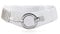 Glamexx24 Elastischer Damen Taillengürtel gürtel 6cm breiter Hüftgürtel mit silberner Ring (Weiß, Taillenweite 75cm-110cm)