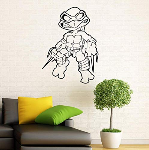 Wandaufkleber Ninja Turtle Wandaufkleber Tmnt Vinylaufkleber American Comic Book Familie Indoor Kinderzimmer Familiendekoration Wandaufkleber 58X80Cm