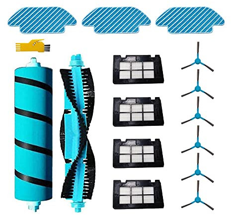 Laimaiou Kit de Accesorios de Repuesto para Cecotec Conga 4690 Ultra 6090 Ultra 7090 IA 4090 4490 5090 5490 Robot Aspirador 15 Paquetes de Cepillo de Rodillo, Filtro y Cepillo Lateral