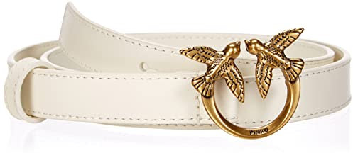 Pinko Love Berry Simply Belt H2 Vit., Cintura Donna, C03q_beige G. Maroso-antique Gold, L