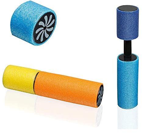 Happy 5X Wasserspritzpistole Mini Schaumstoff Wasserpistole 5er Set - Spritzpistole Wasserspritze - das Spielzeug für Ihr Garten Schwimmbad Hallenbad
