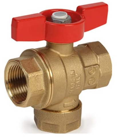 R701FY023 Valvola a sfera con filtro inox, attacchi F-F G 1/2F GIACOMINI