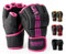 EVO Fitness Guanti MMA neri opachi Guanti per arti marziali Grappling Sparring da uomo Muay Thai Cage combattimento boxe sport da donna rosa UFC sacco da boxe allenamento (Rosa, S)