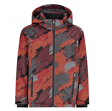 CMP Softshell Jungen Kapuzen Jacke | für aktive Kinder, ergonomischer Schnitt, atmungsaktiv, Outdoor-Abenteuer, Funktionsjacke, atmungsaktiv, Sweatjacke