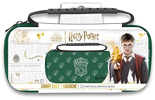Harry Potter - Estuche Slim para Switch y Switch Oled - Verde - Slytherin