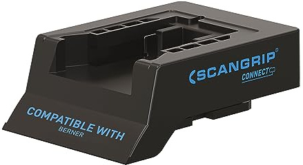 SCANGRIP Connector Designed for Berner 18 V/20 V Battery Packs, Made for SCANGRIP Connect Work Lights, Features Battery Safety System