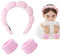 Bracelets de Lavage en Microfibre, Bandeau en Éponge pour le Lavage du Visage, Bandeau de Lavage pour le Visage, Bandeau Spa pour Femme, Empêche L'eau de se Renverser Dans vos Bras (#1)