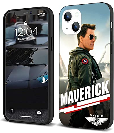 ZHETUODANG Modisch Kompatibel mit iPhone 14 Hülle Stoßfeste Abdeckung Schöne Klassische Muster Stilvolle TPU Hülle (Action-Drama-Top-Gun-Maverick-2)