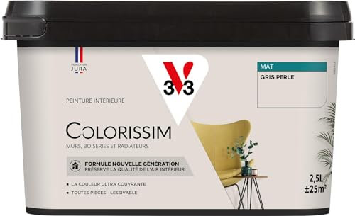 V33 Peinture multi-supports Colorissim® Gris perle Mat 2,5L