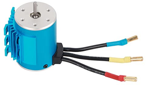 VGEBY RC Boat Motor, 3650 5900KV 4 Poles 12 Slots RC Car Brushless Motor for 1/10 1/16 1/18 RC Car Boat Accessory