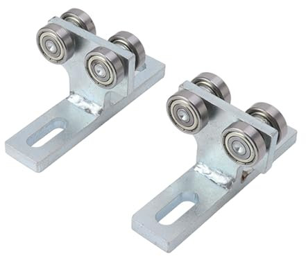 2Pcs 4 Wheel Trolley Assembly, T Type Alloy Steel Bearing Trolley Assembly for 1‑5/8in Taller Strut Channel, Hoist Installation Roller Trolley, Smooth and Stable