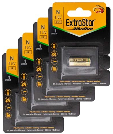 A2ZWORLD LR1 1,5 V Super Alkaline Batterie, kompatibel mit Duracell N E90 (4)