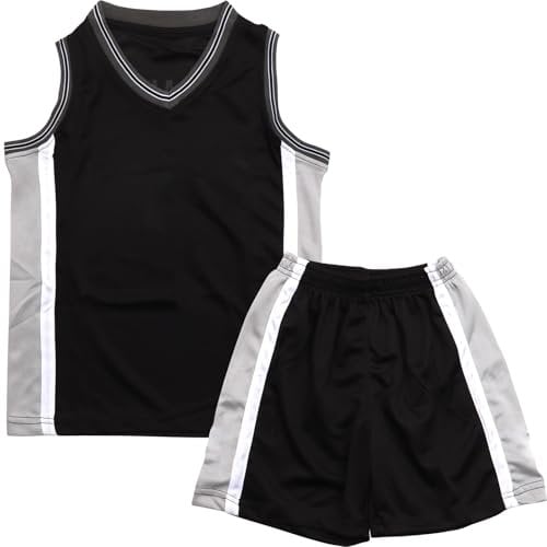FUTERLY Basketball Kinder Trikot Set - 2 Stücke, Sleeveless & Shorts, Mode für 4-14 Kinder