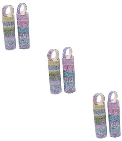NUOBESTY 45rotoli Nastro Washi Adesivo Decorativo Per Scrapbooking Nastro Carta Colorata Per Pianificatori Diari e Materiale Giapponese Di Alta Qualità Facile Da Rimuovere Senza Residui